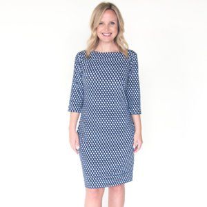Sullivan Print | Elbow Sleeve Shift Dress